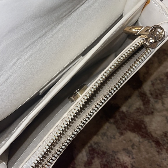 Zara Ivory Crossbody Bag with Metal Trim - Picture 9 of 12